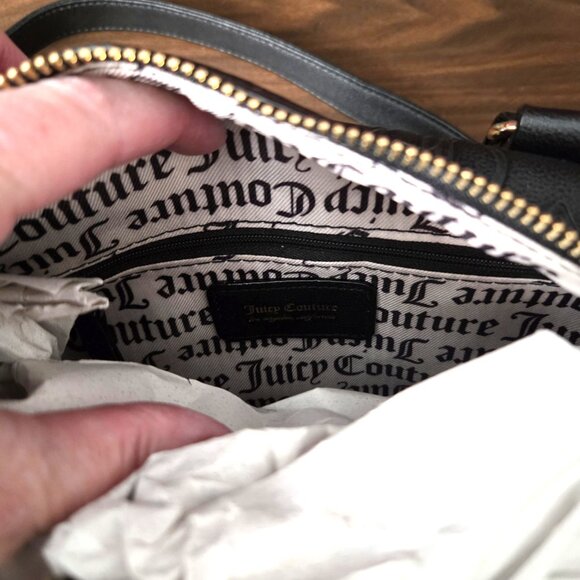 s-l400.jpg Juicy Couture Black Glitzed Out Satchel Handbag NWT